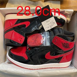 ナイキ(NIKE)のNIKE AIR JORDAN 1 PATENT BRED 28.0cm(スニーカー)