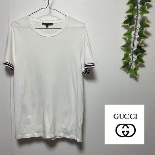 グッチ(Gucci)のGUCCI グッチ　カットソー　Tシャツ　ロゴ　ボーダー　クルー　限定　高級(Tシャツ/カットソー(半袖/袖なし))