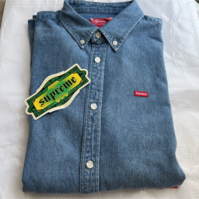 Tシャツ/カットソー(七分/長袖)supreme Small Box Shirt denim