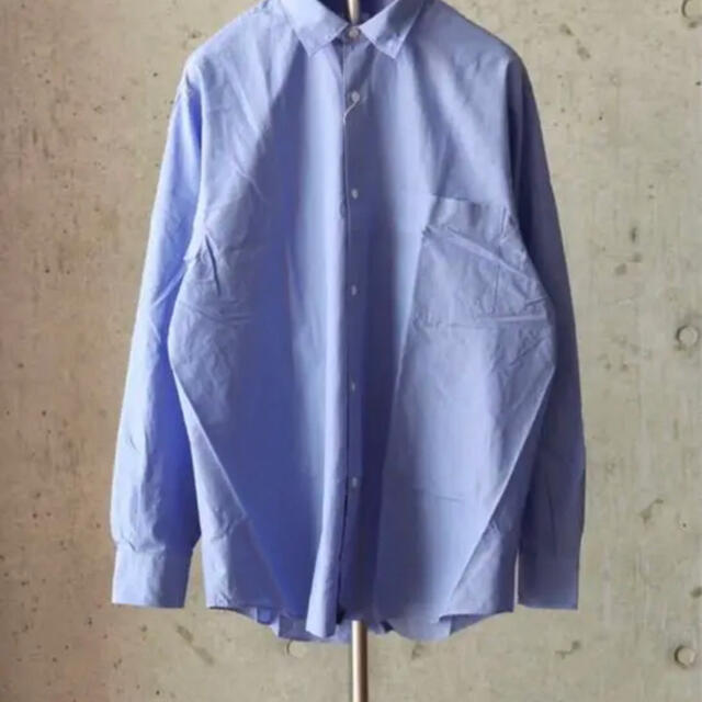正規 22SS COMOLI コモリ シャツ （V01-02001）水色 サイズ3