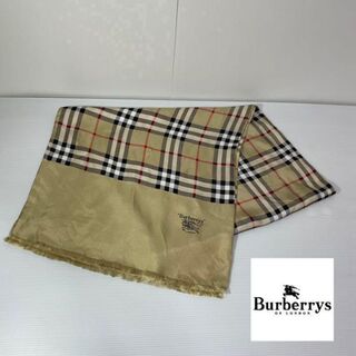 バーバリー(BURBERRY)のBURBERRY バーバリー　ストール　スカーフ　シルク100% ノバチェック(ストール/パシュミナ)