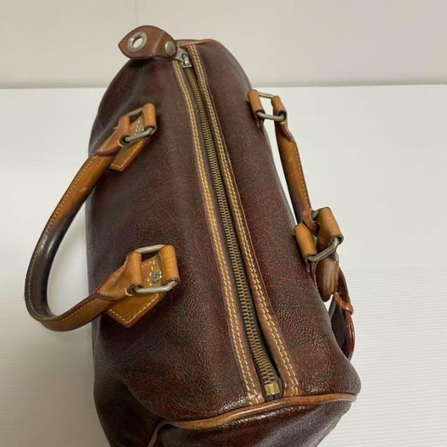 ETRO(エトロ)のETRO エトロ　ミニボストン　ハンドバッグ　ペイズリー柄　ヌメ革　ブラウン レディースのバッグ(ハンドバッグ)の商品写真