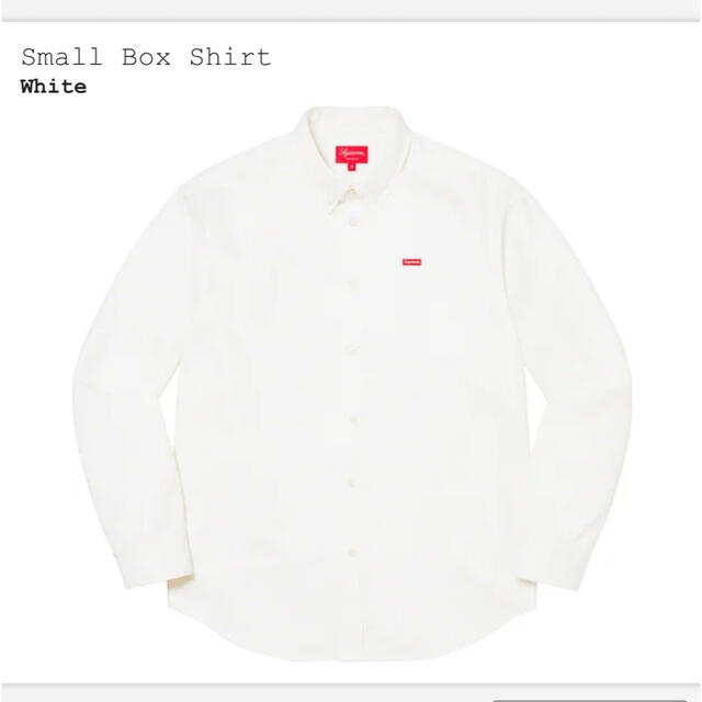 Supreme Small Box Shirt White S キムタク着用