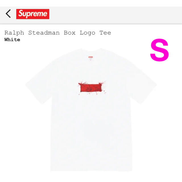 Tシャツ/カットソー(半袖/袖なし)Supreme Ralph Steadman Box Logo Tee