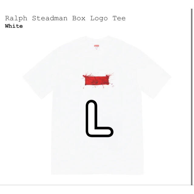 Ralph Steadman Box Logo TeeWhiteホワイト状態