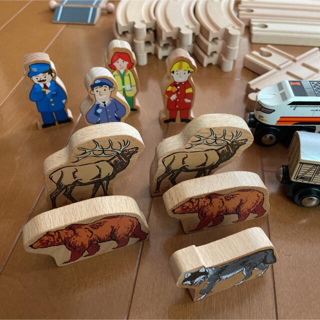 トイザらス(トイザラス)の木製 レール 電車 セット キッズ/ベビー/マタニティのおもちゃ(電車のおもちゃ/車)の商品写真