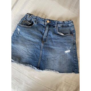 ザラキッズ(ZARA KIDS)のZARA デニムスカート デニムミニスカート　152(スカート)