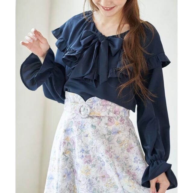 tocco - 【新品】トッコ クローゼット リボンキャンディースリーブラッフルフリルブラウスの通販 by ♡mi♡'s shop|トッコならラクマ