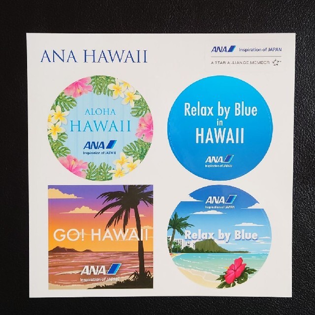 ANA HAWAII ステッカー & メモ【2セット】 エンタメ/ホビーのテーブルゲーム/ホビー(航空機)の商品写真