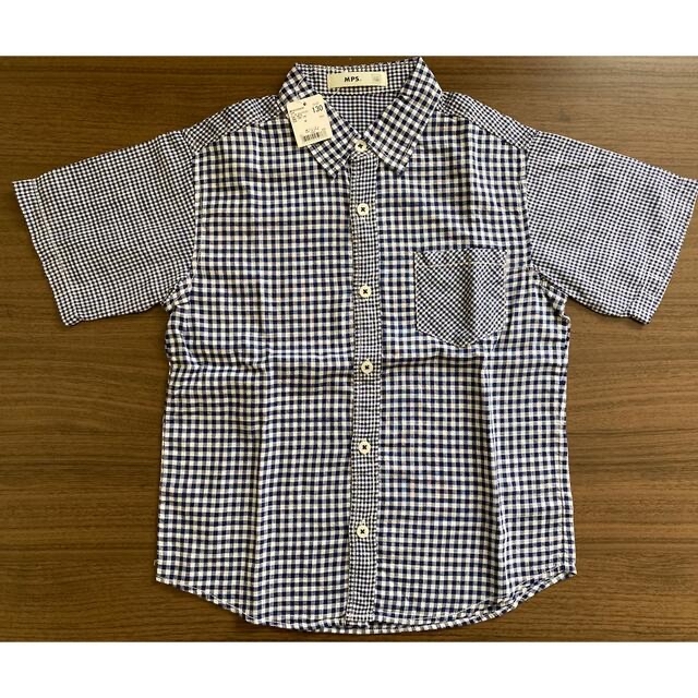 MPS(エムピーエス)のチェックシャツ　mps 新品未使用 キッズ/ベビー/マタニティのキッズ服男の子用(90cm~)(Tシャツ/カットソー)の商品写真