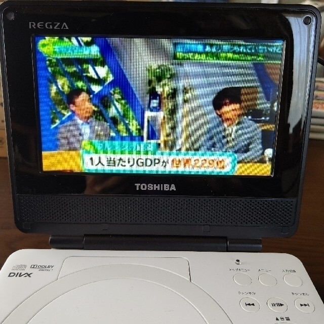 東芝(トウシバ)のジャンク品 TOSHIBA REGZA ポータブルプレーヤー SD-P76DT スマホ/家電/カメラのテレビ/映像機器(ブルーレイプレイヤー)の商品写真
