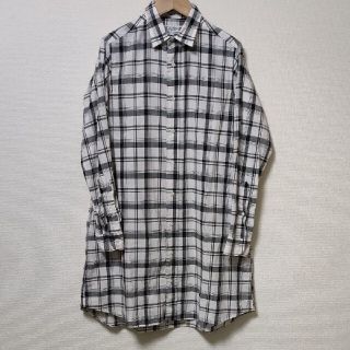 インディヴィジュアライズドシャツ(INDIVIDUALIZED SHIRTS)のインディビジュアライズドシャツ シャツワンピース チェック14 1/2 USA製(ひざ丈ワンピース)