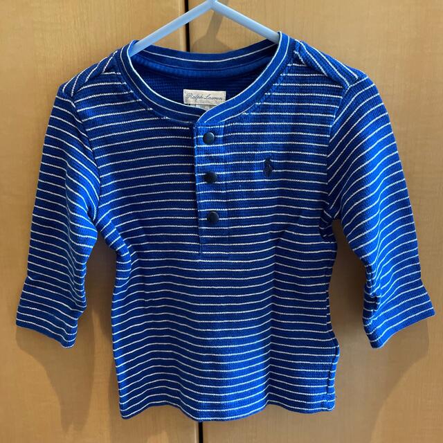 Ralph Lauren(ラルフローレン)の【新品未使用】ラルフローレン ヘンリーネックTシャツ 80cm キッズ/ベビー/マタニティのベビー服(~85cm)(Ｔシャツ)の商品写真