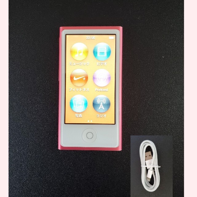 iPod(アイポッド)のApple iPod nano 第7世代 MD475J 16GB ピンク スマホ/家電/カメラのオーディオ機器(ポータブルプレーヤー)の商品写真