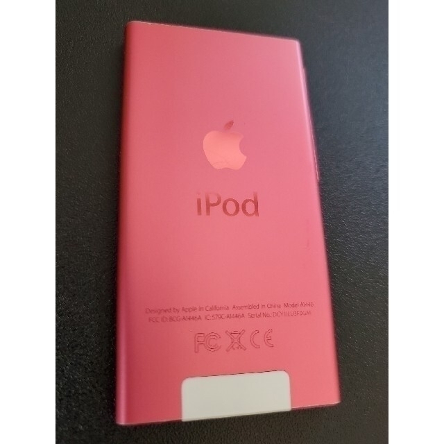iPod(アイポッド)のApple iPod nano 第7世代 MD475J 16GB ピンク スマホ/家電/カメラのオーディオ機器(ポータブルプレーヤー)の商品写真
