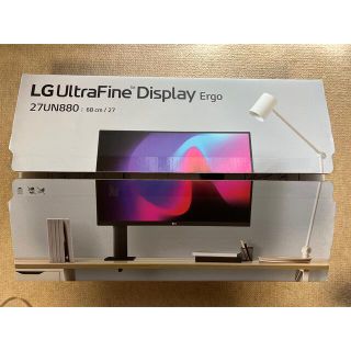 エルジーエレクトロニクス(LG Electronics)のLG 27UN880 4K モニター　スタンド欠品　保証残(ディスプレイ)