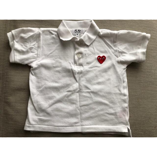 COMME des GARCONS(コムデギャルソン)のCOMME DES GARÇONS  PLAY ポロシャツ キッズ/ベビー/マタニティのキッズ服男の子用(90cm~)(Tシャツ/カットソー)の商品写真