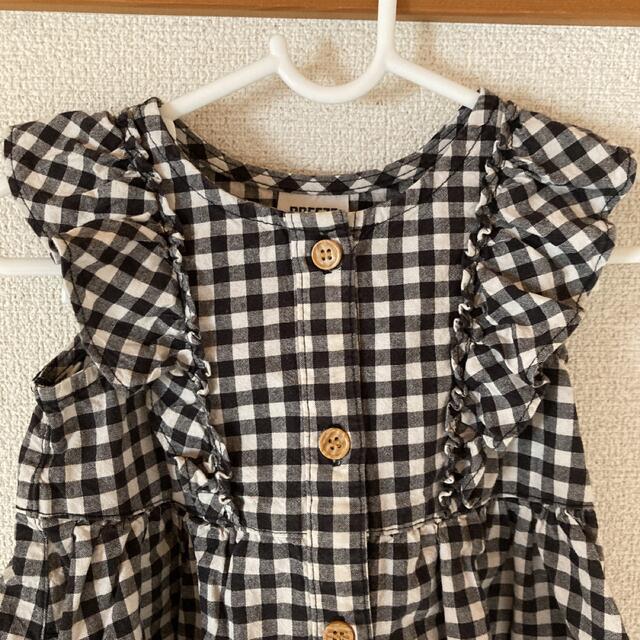 BREEZE(ブリーズ)のBREEZE ブリーズ90㎝　ギンガムチェックワンピース キッズ/ベビー/マタニティのキッズ服女の子用(90cm~)(ワンピース)の商品写真