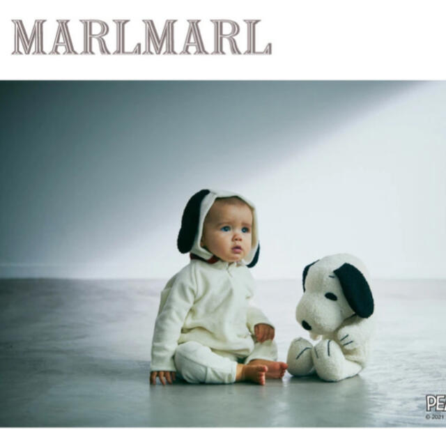 【MARLMARL】新品未使用/スヌーピーウェア キッズ/ベビー/マタニティのベビー服(~85cm)(ロンパース)の商品写真