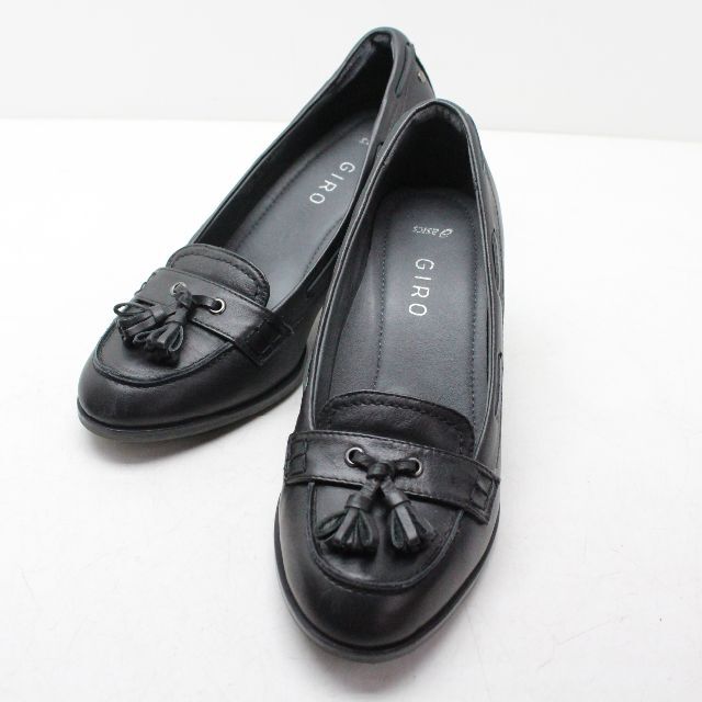 asics(アシックス)の美品 アシックス GIRO 本革フリンジパンプス 23（2E） 黒/B72    レディースの靴/シューズ(ハイヒール/パンプス)の商品写真