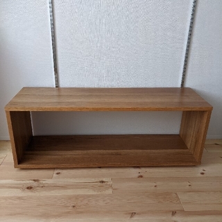 無印良品　MUJI　木製テーブルベンチ／オーク材