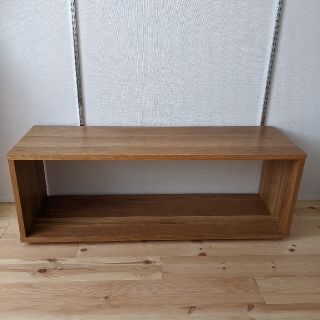 無印良品　MUJI　木製テーブルベンチ／オーク材