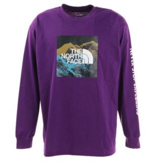 ザノースフェイス(THE NORTH FACE)のノースフェイス　ロンT ロングスリーブ　パープル　紫(Tシャツ/カットソー(七分/長袖))