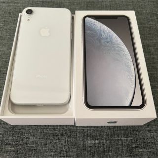 iPhoneXR ホワイト 128GB simフリー 付属品未使用