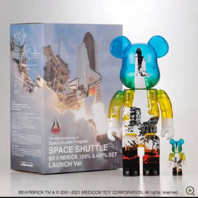 SPACE SHUTTLE BE@RBRICK 100% & 400%全高約280mm