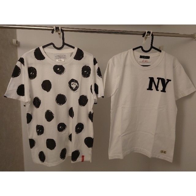 CIAOPANIC TYPY(チャオパニックティピー)のCIAOPANIC TYPY 他 Tシャツ 2枚セット メンズ M 白 ユーズド メンズのトップス(Tシャツ/カットソー(半袖/袖なし))の商品写真