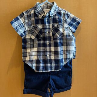 ラルフローレン(Ralph Lauren)の【新品未使用】Ralph Lauren シャツ パンツ 上下セット 80cm(シャツ/カットソー)