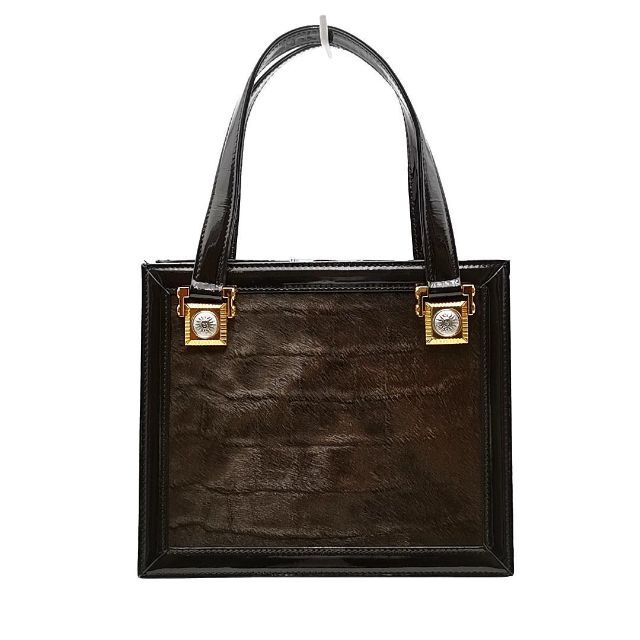 美品 ジャンニヴェルサーチ ハンドバッグ ハラコ 03-22041004