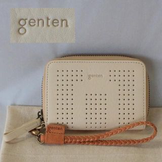 ゲンテン(genten)のgenten ゲンテン☆美品☆　マルチケース　ミニ財布　コインケース　アイボリー(コインケース)