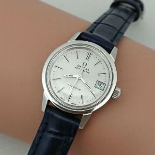 オメガ(OMEGA)のOH済 1971年製 オメガ ジュネーブ レディースデイト付自動巻き 極美品(腕時計)