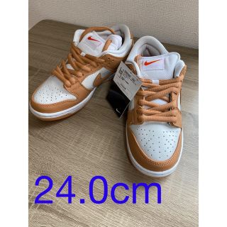 NIKE SB DUNK LOW PRO ISO ﾎﾜｲﾄ×ﾌﾞﾗｳﾝ 24cm(スニーカー)