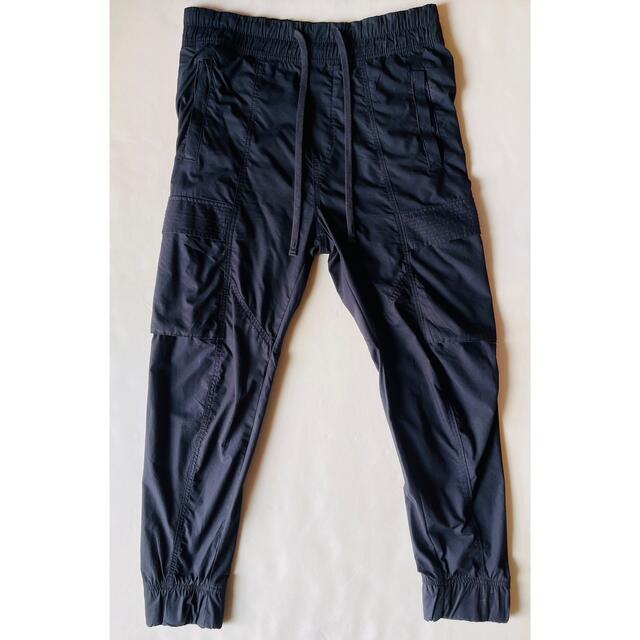 H&M - H&M ロングストリングス カーゴパンツ 黒 28インチ 細め