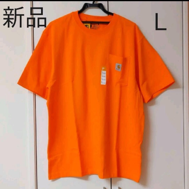 carhartt(カーハート)の新品 Ｌ カーハート ポケット Tシャツ オレンジ メンズのトップス(Tシャツ/カットソー(半袖/袖なし))の商品写真