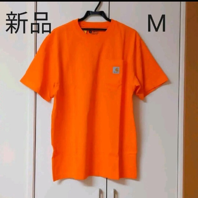 carhartt(カーハート)の新品 M カーハートポケット Tシャツ オレンジ メンズのトップス(Tシャツ/カットソー(半袖/袖なし))の商品写真