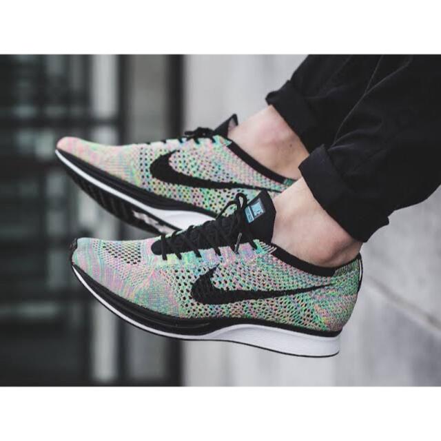 NIKE FLYKNIT RACER “RAINBOW” マルチカラー　美品