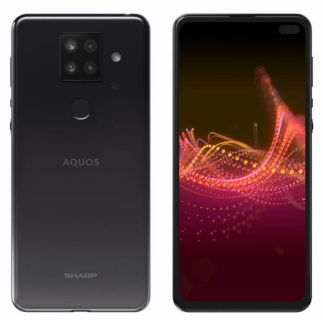 AQUOS(アクオス)のAQUOS Sense4 plus simフリー ブラック スマホ/家電/カメラのスマートフォン/携帯電話(スマートフォン本体)の商品写真