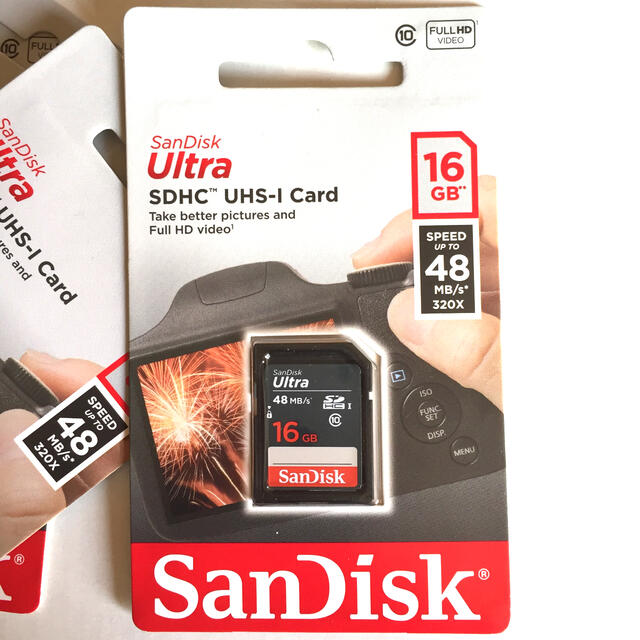 SanDisk(サンディスク)のサンディスク 16GB SDHCカード 4枚セット スマホ/家電/カメラのPC/タブレット(PC周辺機器)の商品写真