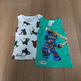 エイチアンドエム(H&M)のH&Mのレゴニンジャゴーのタンクトップ2枚セット✩.*120-130(Tシャツ/カットソー)