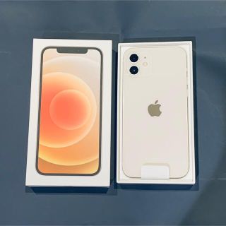 アイフォーン(iPhone)の【新品未使用】iPhone12 ホワイト64GB 本体 SIMフリー　白(スマートフォン本体)