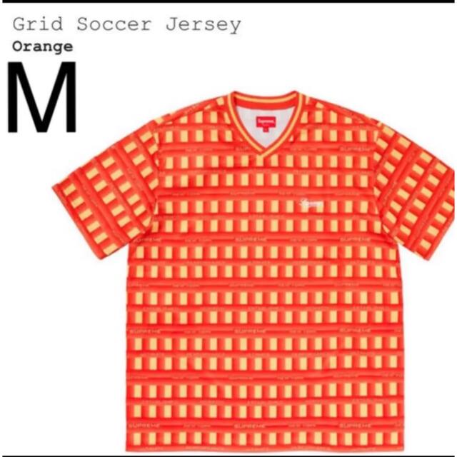新品  supreme20ss Grid soccer Jersey Tシャツ