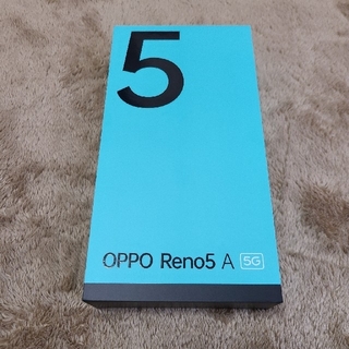 オッポ(OPPO)の【新品未使用】OPPO Reno5 A（eSIM対応版）アイスブルー　本体(スマートフォン本体)