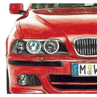 BMW - GC-713 BMW 530i限定版画サイン有額装済作家平右ヱ門の通販 by ...