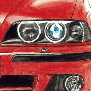 BMW - GC-713 BMW 530i限定版画サイン有額装済作家平右ヱ門の通販 by ...