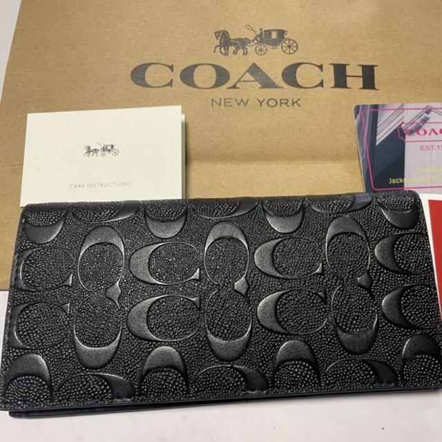 COACH デボスド シグネチャー クロスグレイン 長財布