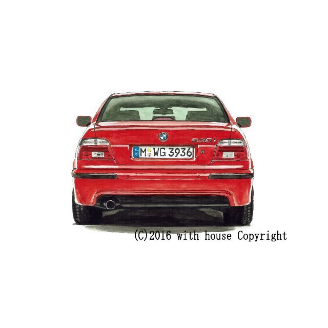 GC-714 BMW 530i限定版画サイン有額装済作家平右ヱ門