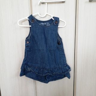 ベビーギャップ(babyGAP)のbaby Gap 80サイズ ジャンバースカート　デニム　女の子　ワンピース(ワンピース)